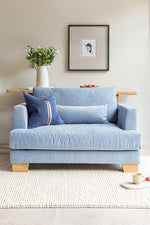 Compton Wide Armchair - Light Blue