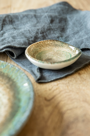 Crater Pebble Sauce Bowl 8cm