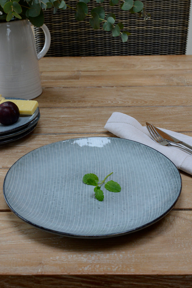 
                
                    Load image into Gallery viewer, The Nordic sea blue extra large dinner plate 
                
            