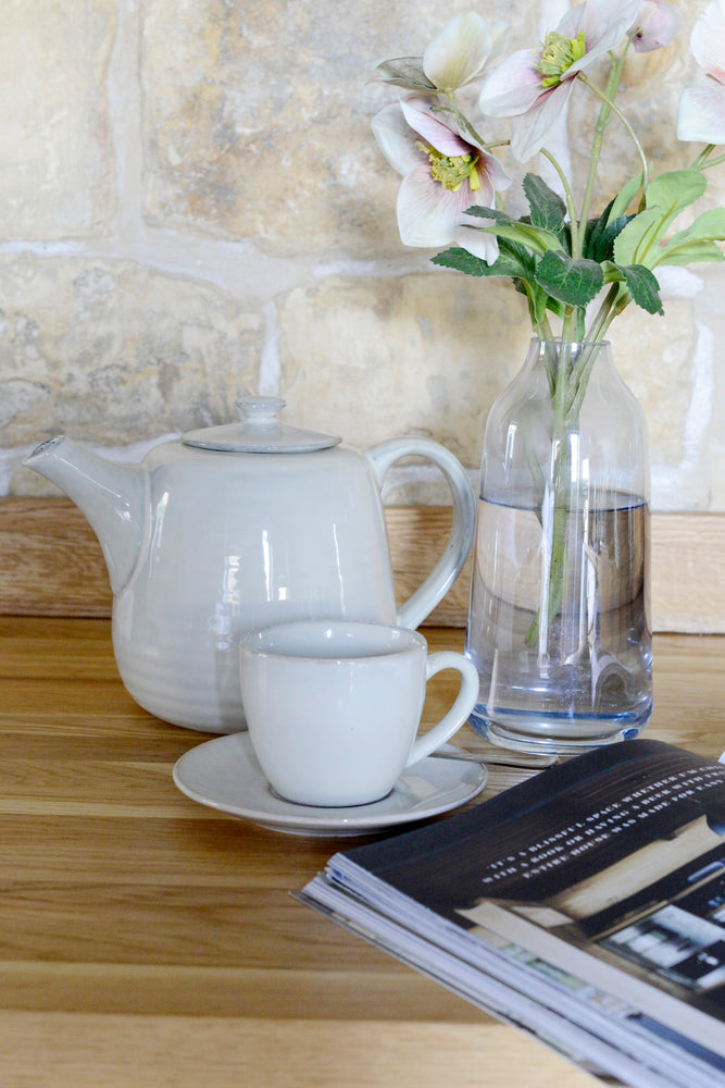 Broste Nordic Sand Tea Cup with Saucer (Click & Collect)