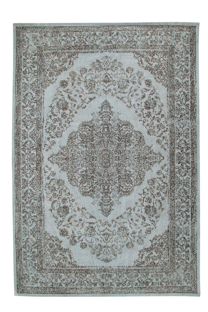 Piper Blue/Grey Patterned Rug - 200cm x 290cm
