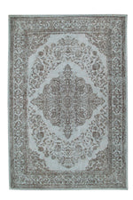 Piper Blue/Grey Patterned Rug - 200cm x 290cm