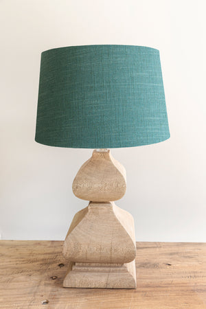 
                
                    Load image into Gallery viewer, Empire Shade 25/30cm -  Aqua Linen Blend
                
            