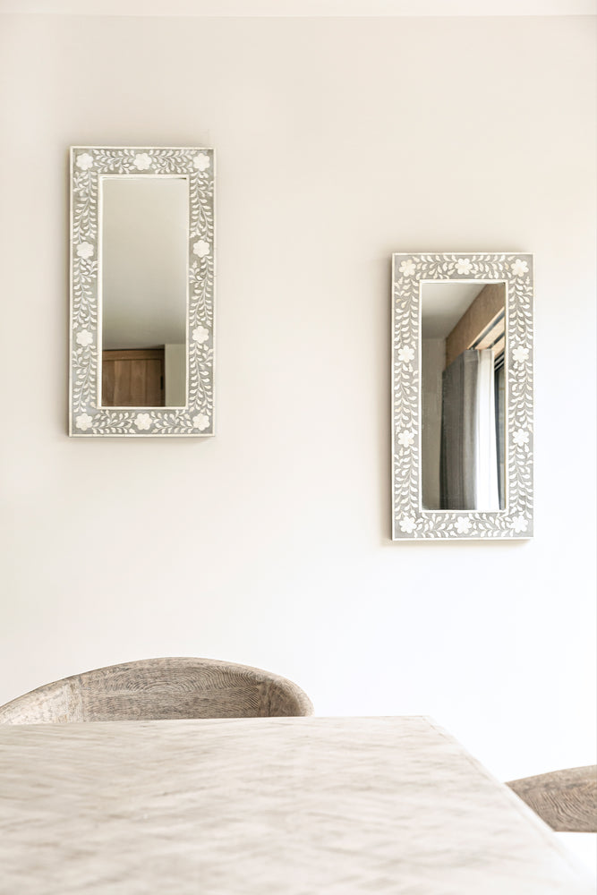 Farah Inlay Rectanguar Mirror - 40 x 80cm