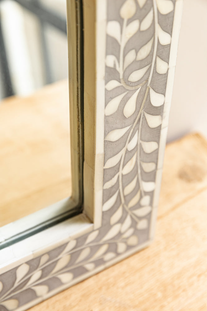 Farah Inlay Square Mirror - 50cm