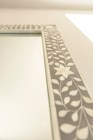 Farah Inlay Square Mirror - 75cm