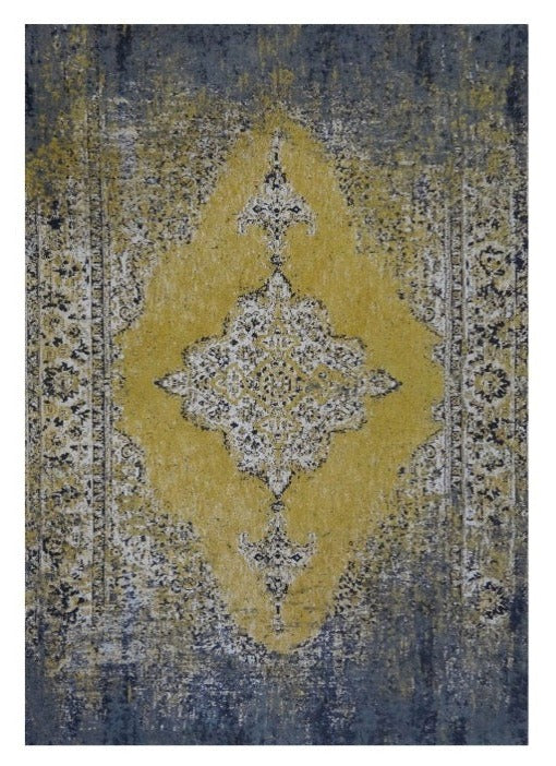Isotta Yellow/Blue Patterned Rug - 200cm x 290cm
