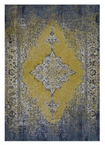 Isotta Yellow/Blue Patterned Rug - 200cm x 290cm