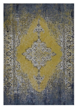 Isotta Yellow/Blue Patterned Rug - 200cm x 290cm