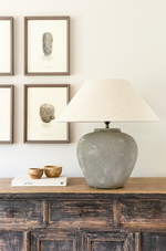 Figo Vase Lamp - Natural Grey