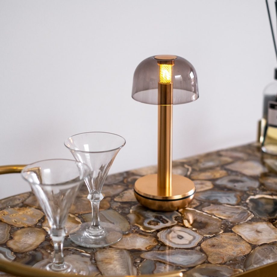 
                
                    Load image into Gallery viewer, Humble Two Table Light - Gold Smoked
                
            