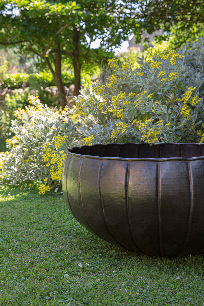 Large Brass Planter