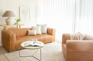 Kingham Medium Leather Sofa - Columbia Brown