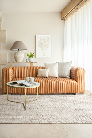 Kingham Medium Leather Sofa - Columbia Brown
