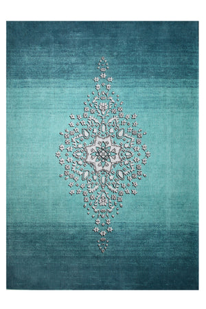 
                
                    Load image into Gallery viewer, Lani Teal Patterned Rug - 160cm x 240cm
                
            