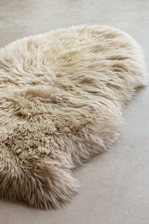 Sheepskin Long Wool - Oyster - Large