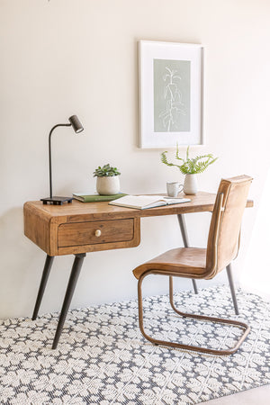 Mid Century Writing Desk - Dark