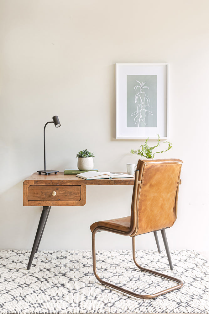 Mid Century Writing Desk - Dark