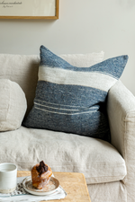 North Sea Stripe Cushion - Large Square