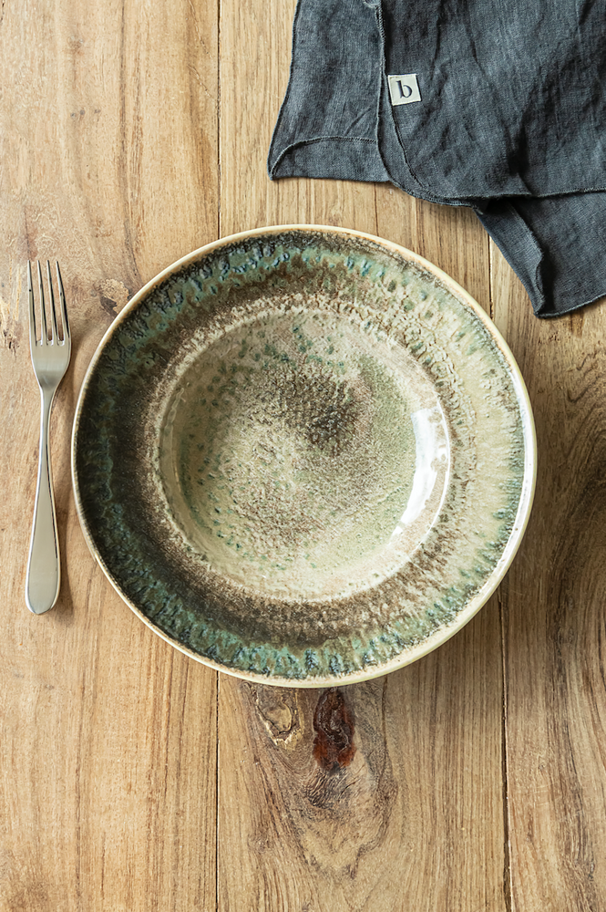 
                
                    Load image into Gallery viewer, Crater Deep Pasta Plate 26cm
                
            