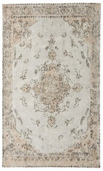 Rya Ivory Patterned Rug - 170cm x 240cm