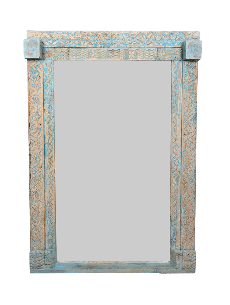 Dilip Carved Wooden Mirror - 195cm