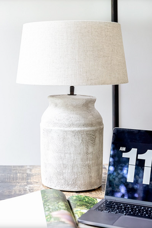 Strado Small Plaster Lamp - White