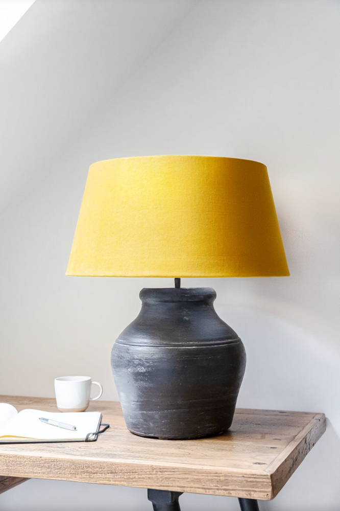 Hamo Vase Lamp Black/Brown