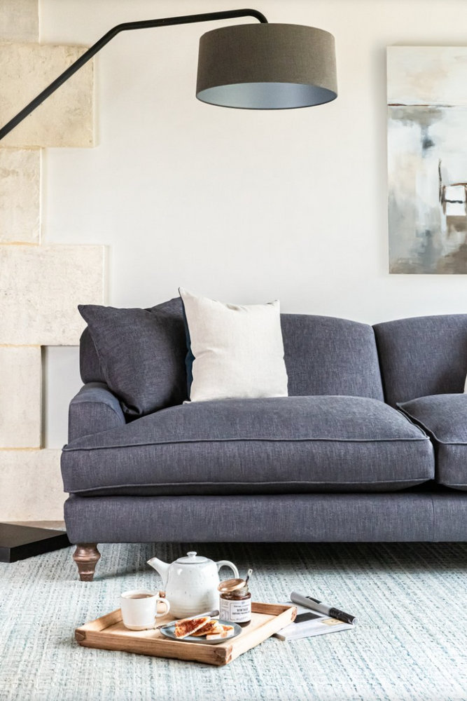 Milton 3 Seater Sofa - Steel