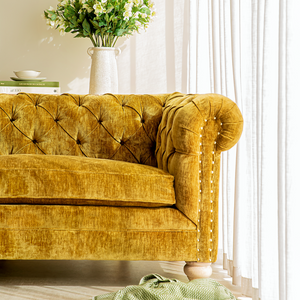 Gold 2 seater sofa deals