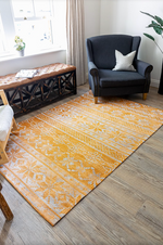 Aliani Orange Patterned Rug - 160cm x 240cm