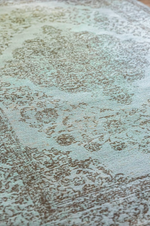 Piper Blue/Grey Patterned Rug - 200cm x 290cm