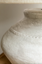 Todino Vase Lamp - White/Light Fawn