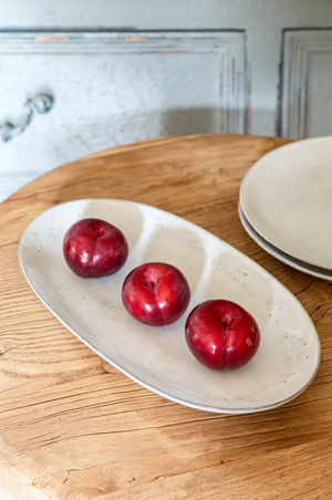 Broste Nordic Sand Oval Plate - Large