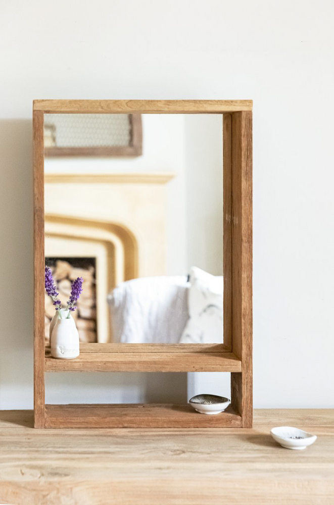 Raman Wooden Mirror