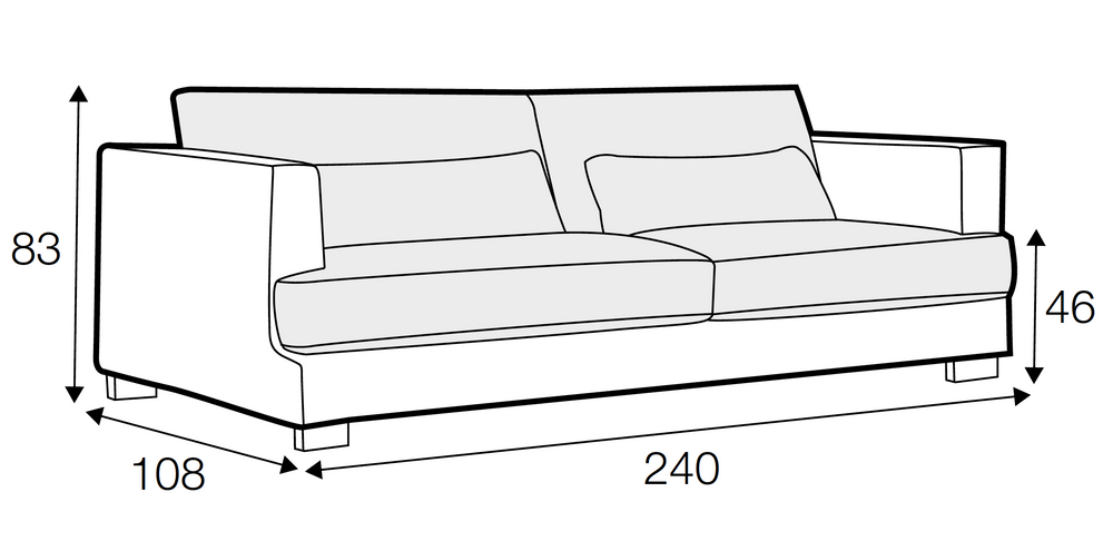 
                
                    Load image into Gallery viewer, Compton 3 Seater Sofa - Light Blue
                
            