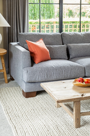 Grey comfortable hot sale sectional