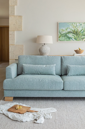 Compton 3 Seater Sofa - Light Turquoise