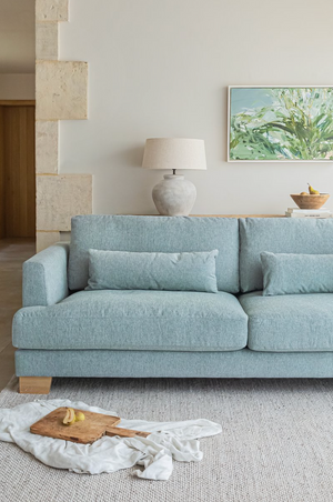Compton 3 Seater Sofa Light Turquoise