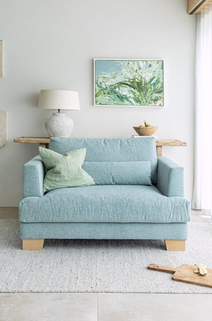 
                
                    Load image into Gallery viewer, Compton Wide Armchair - Light Turquoise
                
            