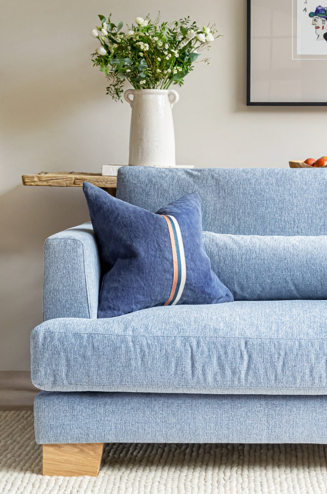 Compton Wide Armchair - Light Blue