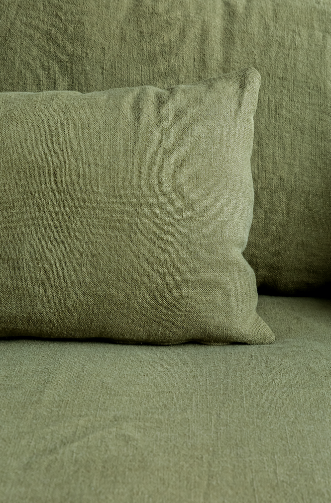 Snowshill 3 Seater Sofa - Premium Linen - Olive