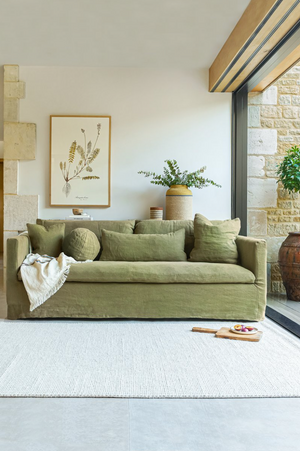 
                
                    Load image into Gallery viewer, Snowshill 3 Seater Sofa - Premium Linen - Olive
                
            