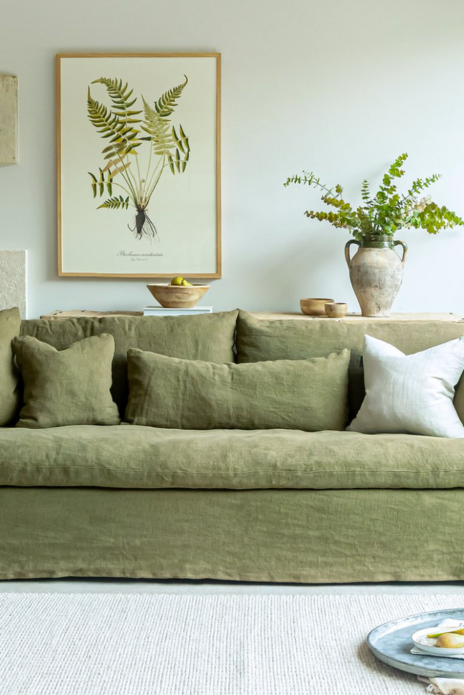 
                
                    Load image into Gallery viewer, Snowshill 4 Seater Sofa - Premium Linen - Olive
                
            
