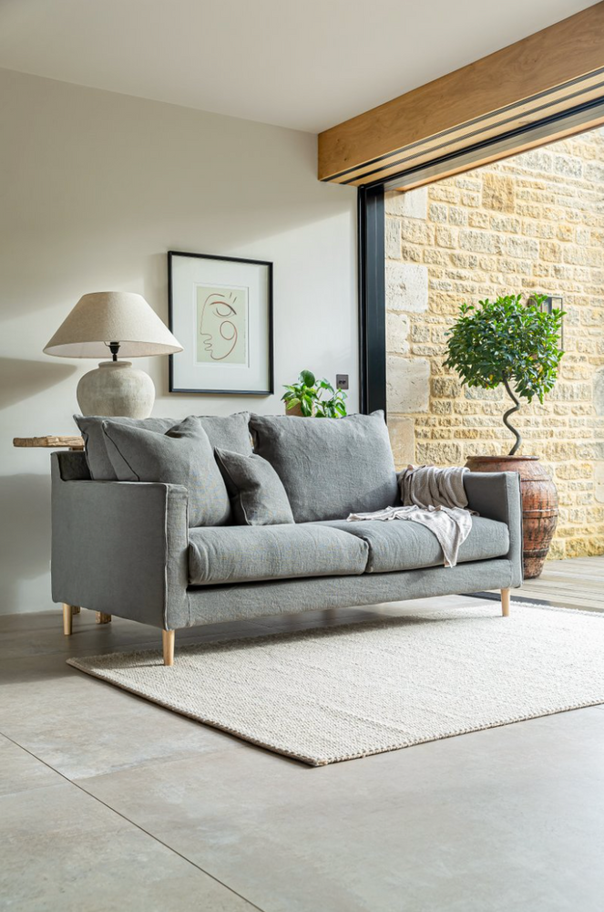 Moreton 2 Seater Sofa - Premium Linen - Graphite