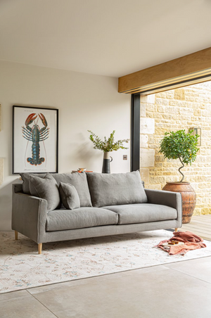 Moreton 3 Seater Sofa - Premium Linen - Graphite