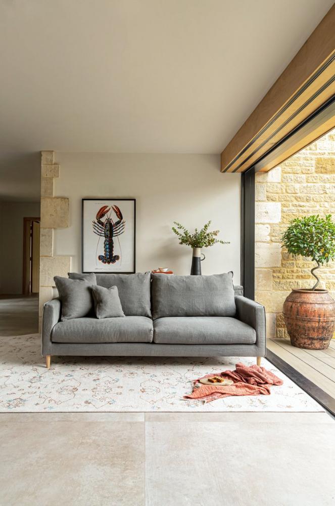
                
                    Load image into Gallery viewer, Moreton 3 Seater Sofa - Premium Linen - Graphite
                
            