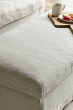 Snowshill Footstool 135cm x 60cm - Premium Linen - Flax