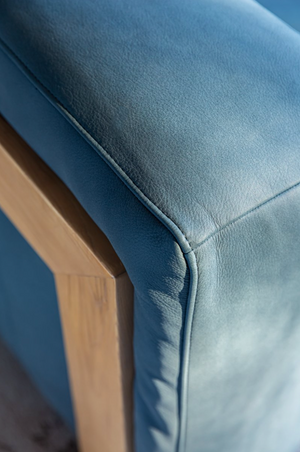 Yubberton 3 Seater Sofa - Azure Nubuck Leather