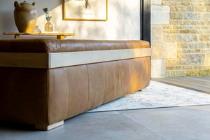 Yubberton 3 Seater Sofa - Tan Nubuck Leather